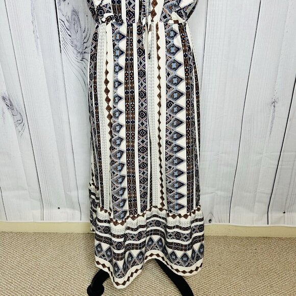 Shein Geometric Print Maxi Dress Women’s Multicolor Casual Dress New Sz M - Picture 12 of 13